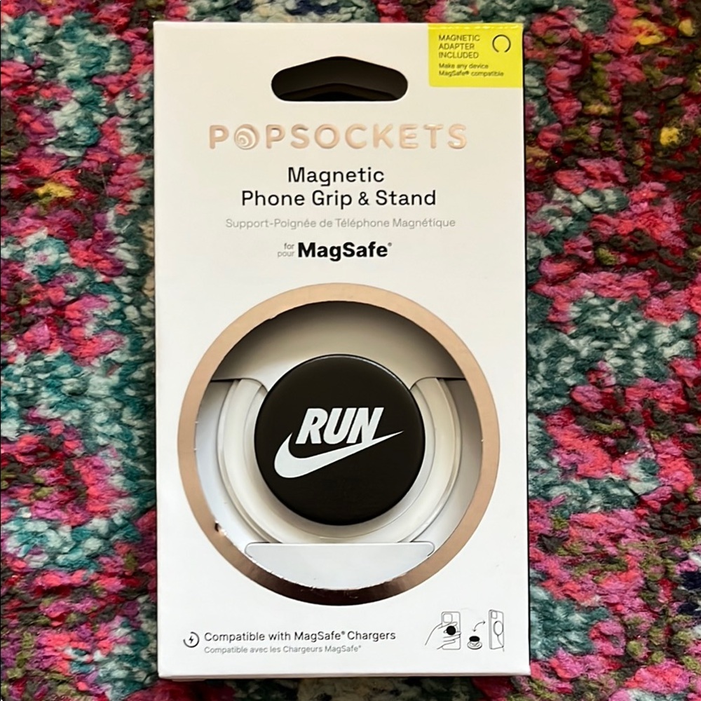 Nike PopSocket Black Magnetic Phone Grip & Stand